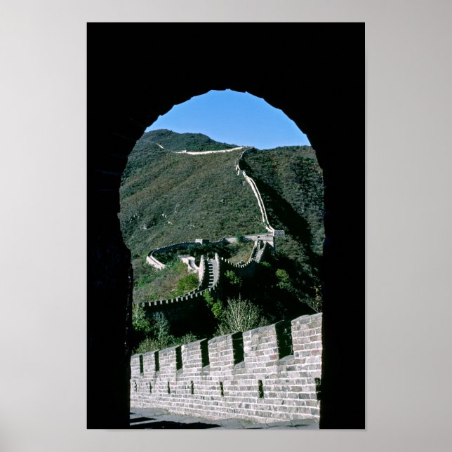 Poster Célèbre Grande Muraille de Chine - Pékin, Asie (Devant)
