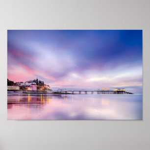 Poster Célèbre jetée Cromer dans Norfolk Angleterre avec 