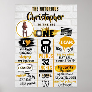 Poster Célèbre Premier Jalons Hip Hop 1er Anniversaire Ph