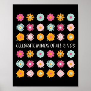 Poster Célébrer Les Esprit De Toutes Sortes Neurodiversit