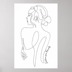 Poster Célébrez la femme en vous - Embrassez votre fémini