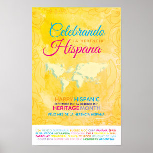 Poster Célerant l'héritage hispanique