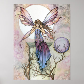 Poster céleste de lune de fée gothique Imprimer