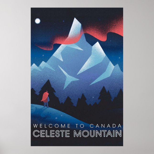 Poster Celeste Game Mountain (Devant)