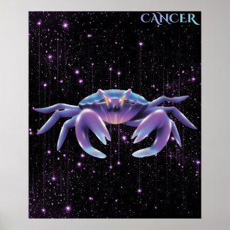 Poster Celestial Cancer – Astrology Art