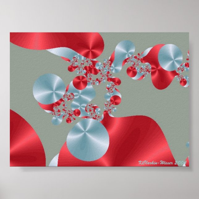 Poster Cellules rouges et cellules blanches (Devant)