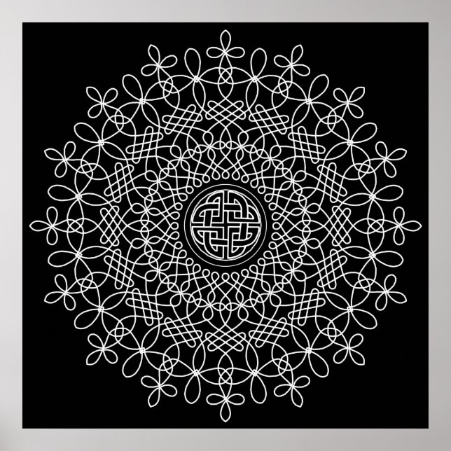 Poster Celtic Knot Mandala 2 (Devant)