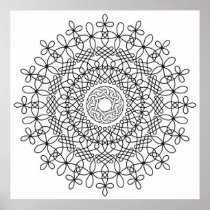 Poster Celtic Knot Mandala 2