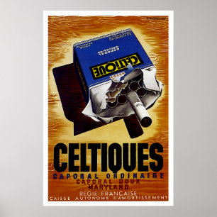 Poster Celtiques Cigarettes