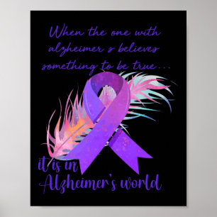 Poster Celui qui a Alzheimer croit qu'il est à Alzheim