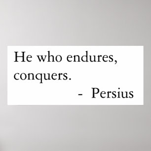Poster Celui qui endure, conquiert.