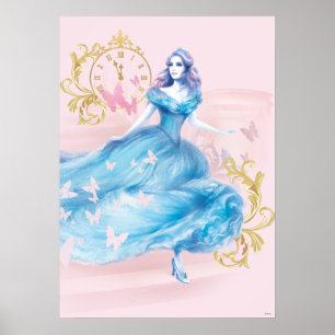 Poster Cendrillon approchant minuit