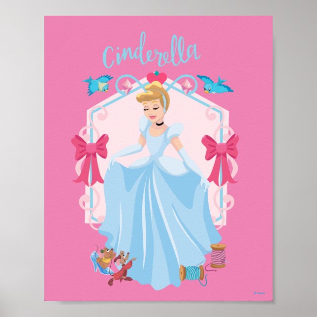Poster Cendrillon avec Gus et Rufus (Devant)