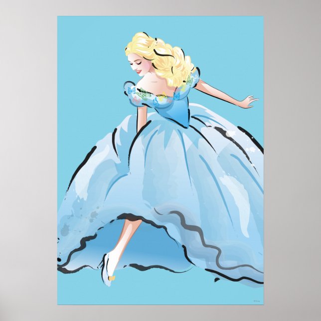 Poster Cendrillon Et Sa Chaussure En Verre (Devant)