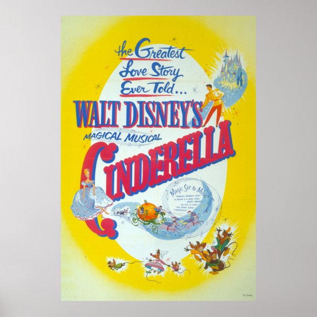 Poster Cendrillon jaune (Devant)