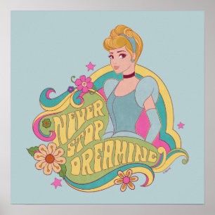 Poster Cendrillon Ne jamais cesser de rêver