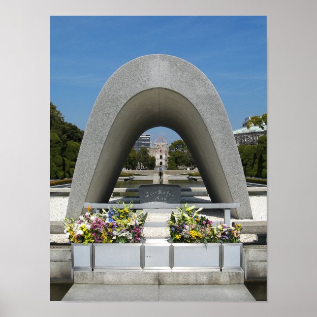 Poster Cénotaphe commémoratif d'Hiroshima (Devant)
