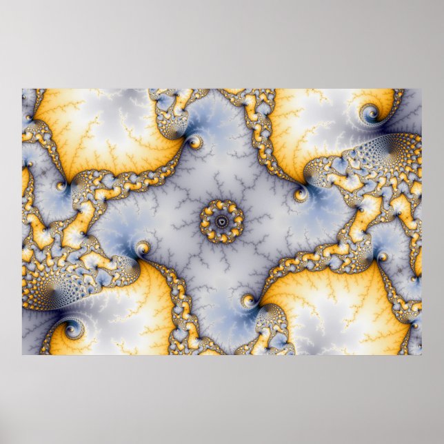 Poster Central - Art fractal (Devant)