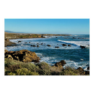 Poster Central CA Coast Splash & Splendor