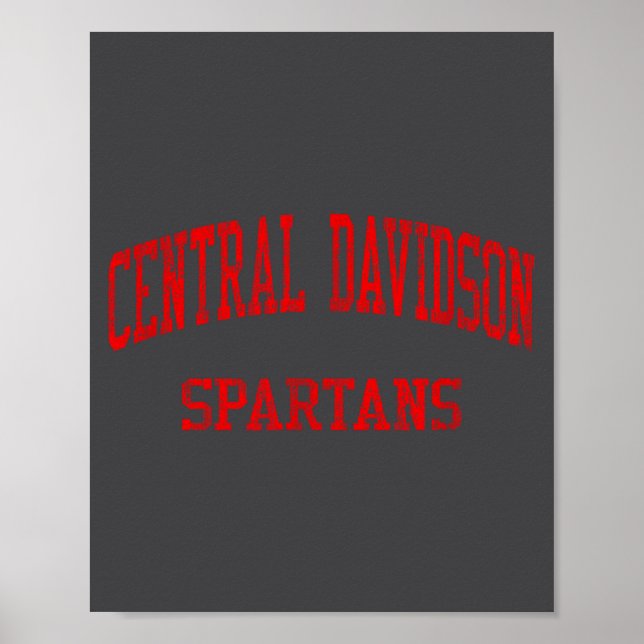Poster Central Davidson High School Hs Lexington Nc Vinta (Devant)