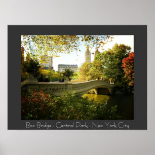 Poster Central Park - Bow Bridge - New York City