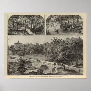Poster Central Park de pont principal en St, Marion, le