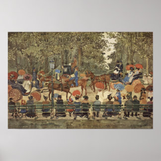 Poster Central Park, New York, 1901