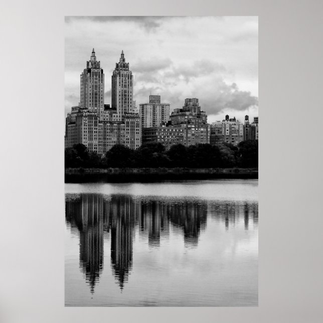 Poster Central Park New York City Skyline (Devant)