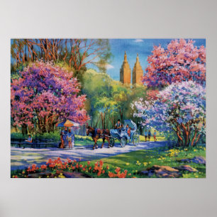 Poster Central Park, New York Watercolor