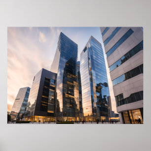 Poster Centre d'affaires moderne