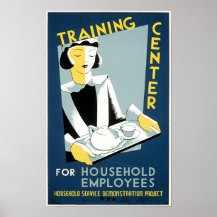 Poster Centre De Formation Pour Les Employés Ménagers
