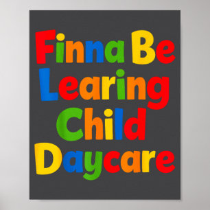 Poster Centre de garde Finna Be Learing Enfant Apprentiss