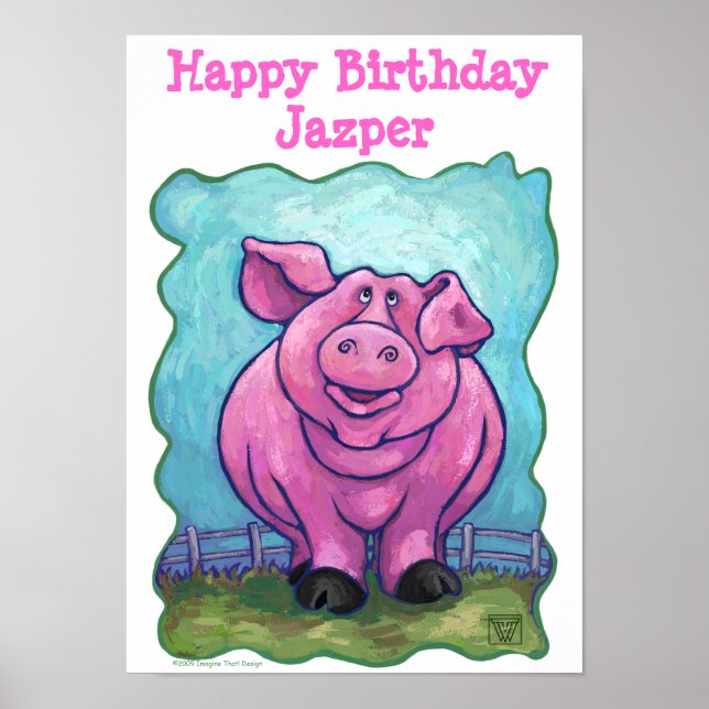 Poster Centre de la partie de porc (Devant)