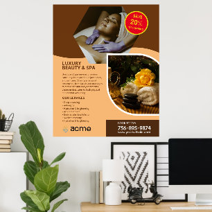 Poster Centre spa personnalisé