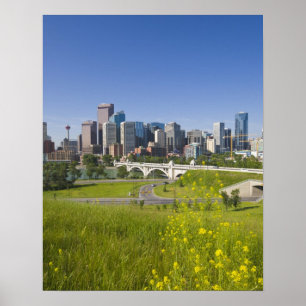 Poster Centre St Bridge et Downtown Calgary (Alberta), 2