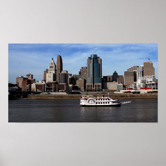 Poster Centre-ville Cincinnati (Devant)
