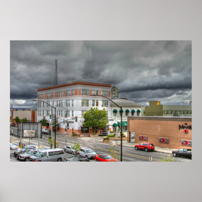 Poster Centre-ville de Bakersfield (Devant)