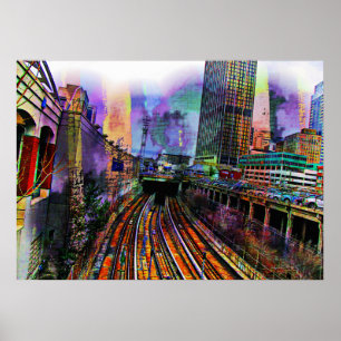 Poster Centre-ville de Chicago