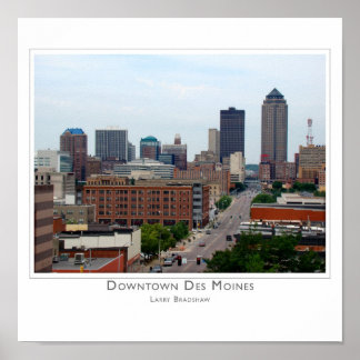 Poster Centre-Ville De Des Moines