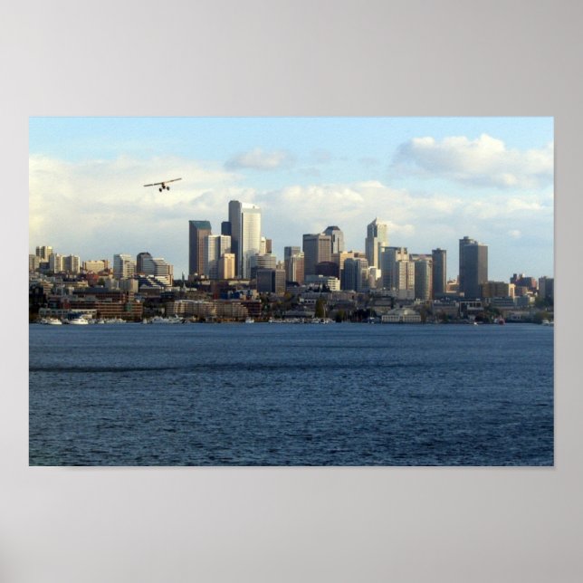 Poster Centre-ville de Seattle (Devant)