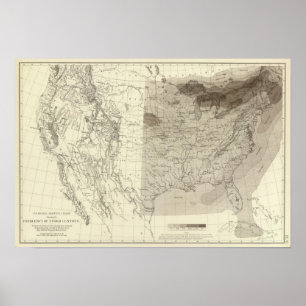 Poster Centres de tempête aux États-Unis