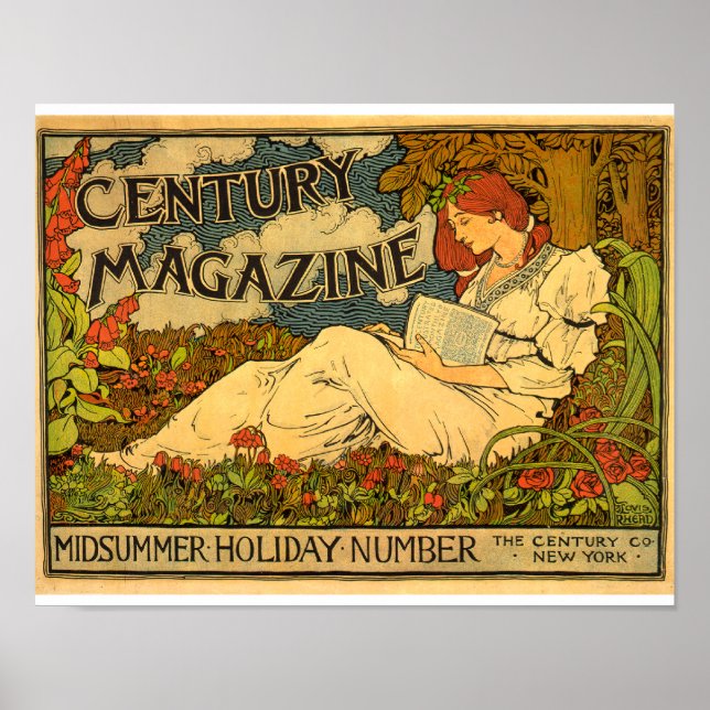 Poster Century Magazine Annonce de vacances mi-été (Devant)