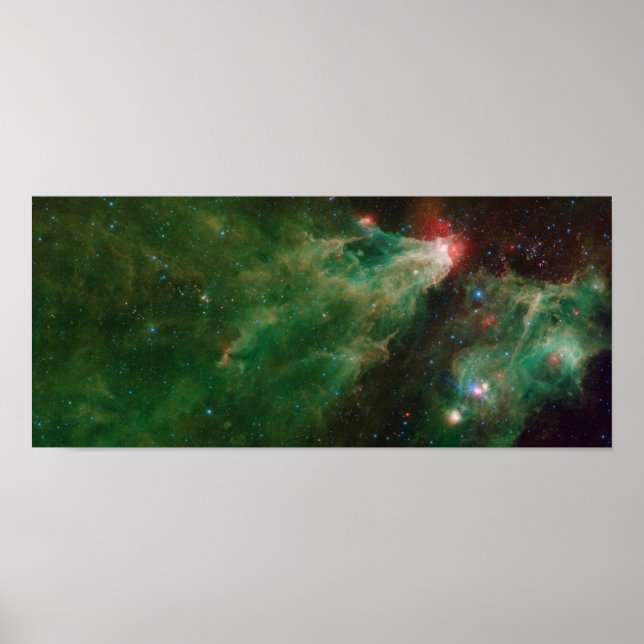Poster Cepheus B et C Nebula verte (Devant)