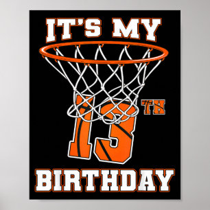 Poster cerceau de basketball pour 13 ans