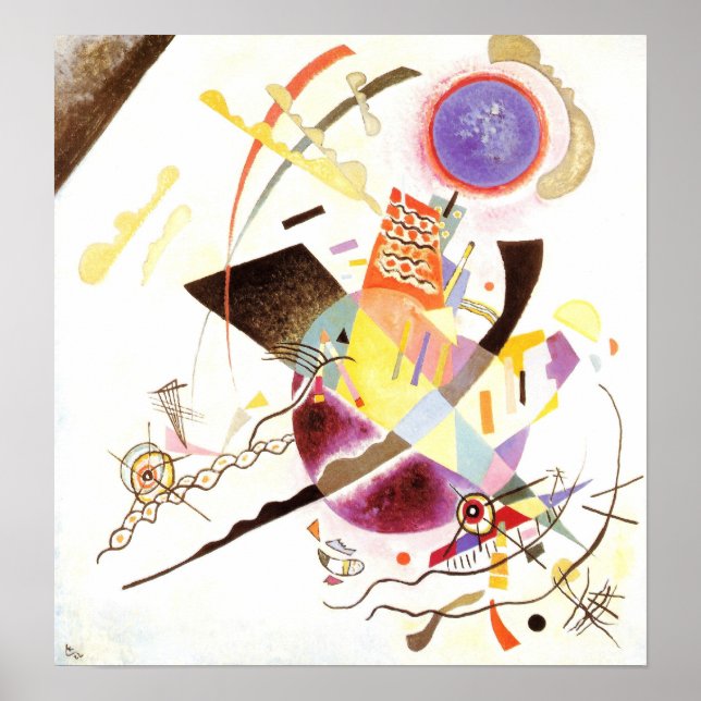 Poster Cercle bleu (Devant)