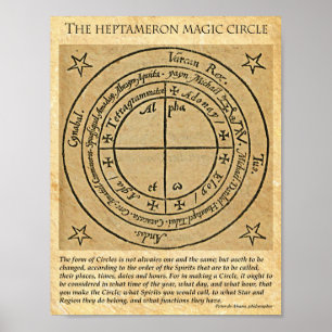 POSTER CERCLE MAGICK HÉPTAMERON