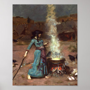 Poster Cercle magique Haute Résolution John Waterhouse