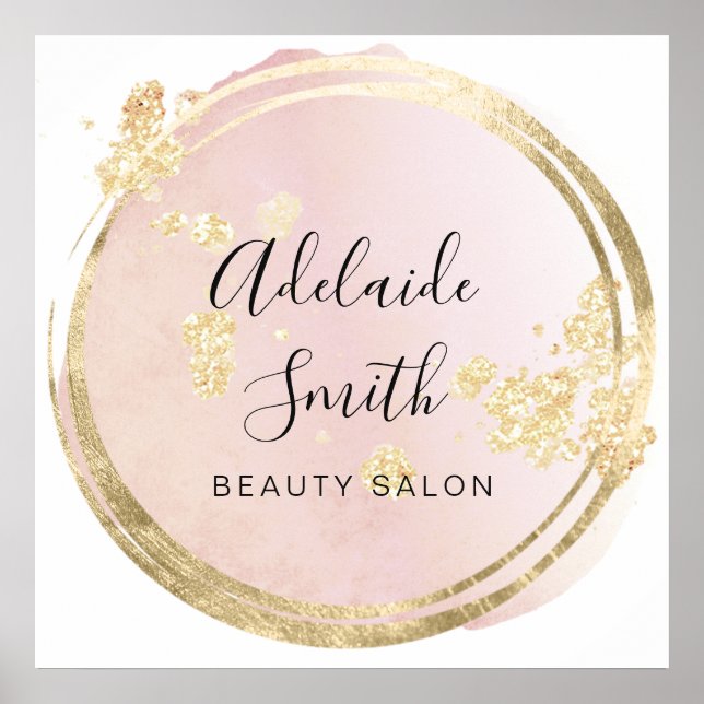 Poster cercle rose (Devant)