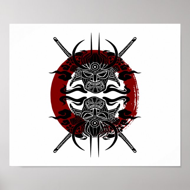 Poster Cercle Samurai Enso (Devant)