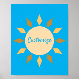 Poster Cercle solaire géométrique Thunder_Cove